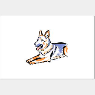 German Shepherd Dog Posters and Art